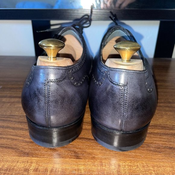 Edward Green Inverness - Midnight Blue Antique Calf Oxfords - 8/8.5 F 888 Last main image 5